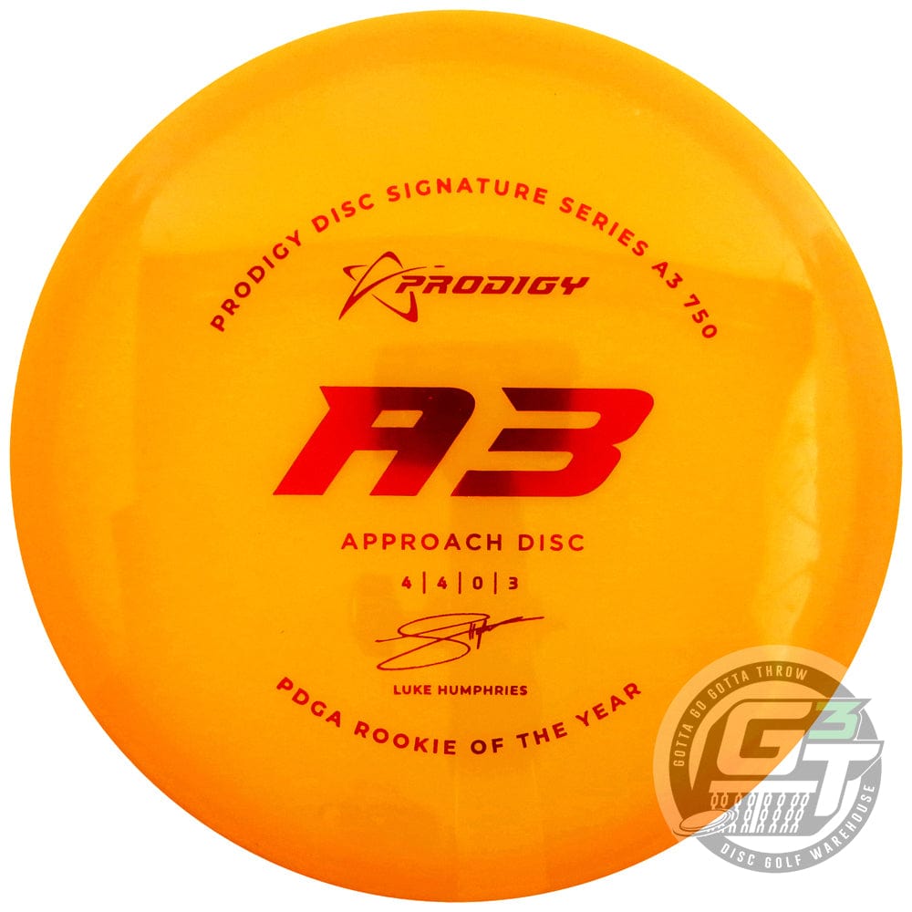 Prodigy Disc Golf Disc 170-174g Prodigy Limited Edition 2022 Signature Series Luke Humphries 750 Series A3 Approach Midrange Golf Disc
