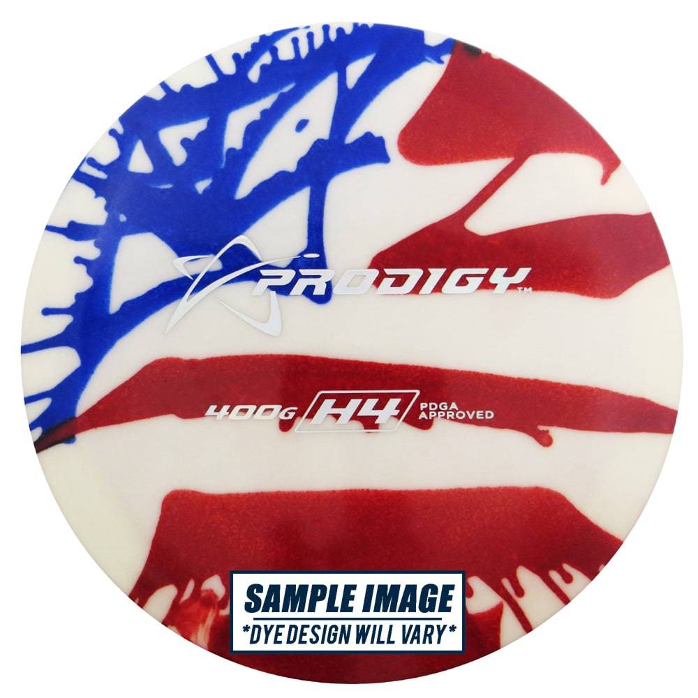 Prodigy Disc Golf Disc Prodigy Tie-Dye 400G Series H4 Hybrid Fairway Driver Golf Disc