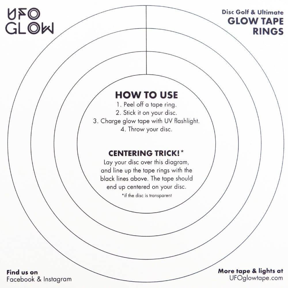UFO Glow Accessory UFO Glow Disc Golf & Ultimate Glow Tape Rings