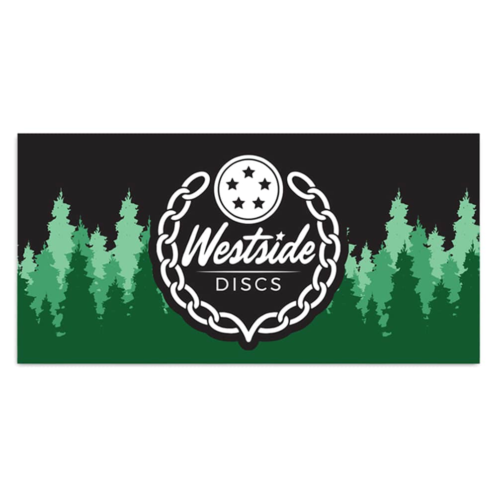 Westside Discs Trees 4' x 2' Fabric Banner - Gotta Go Gotta Throw