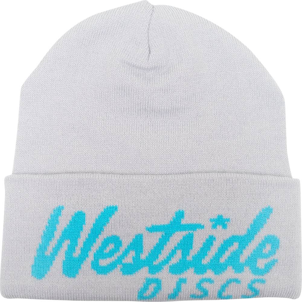Westside Discs Cursive Logo Knit Beanie Winter Disc Golf Hat - Gotta Go Gotta Throw