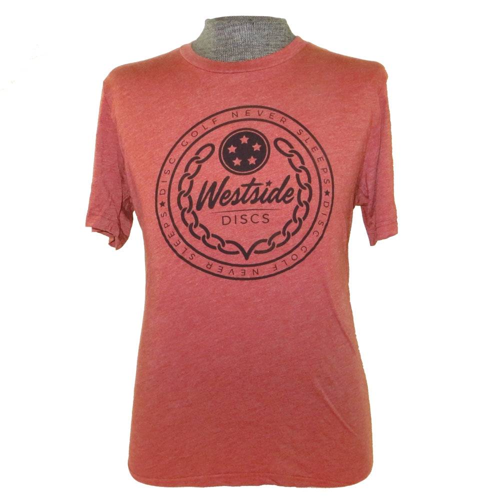 Westside Discs Disc Golf Never Sleeps Short Sleeve Disc Golf T-Shirt - Gotta Go Gotta Throw