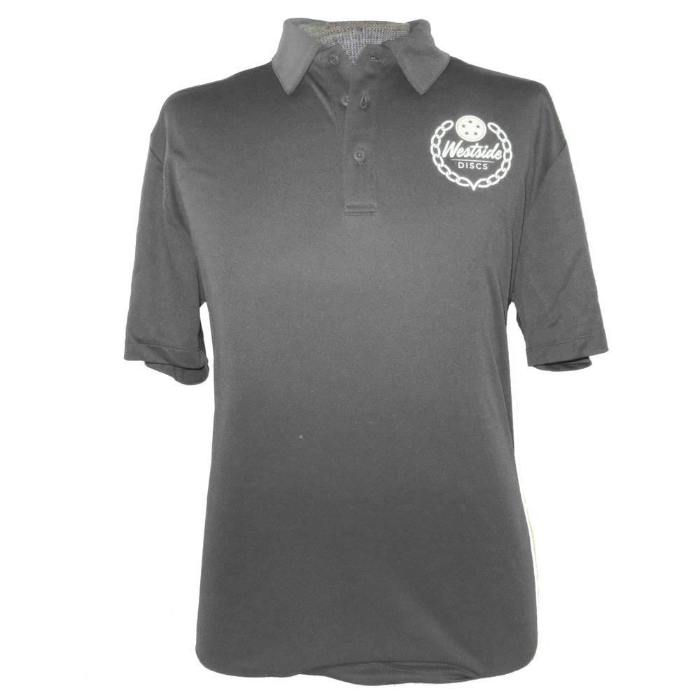 Westside Discs Logo Short Sleeve Performance Disc Golf Polo Shirt - Gotta Go Gotta Throw