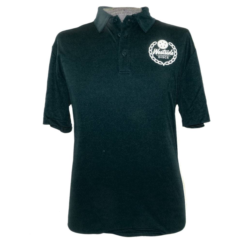 Westside Discs Logo Short Sleeve Performance Disc Golf Polo Shirt - Gotta Go Gotta Throw