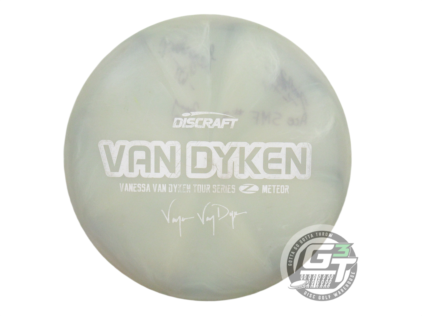 USED Discraft [VAN DYKEN] Z Swirl Meteor 179g Smoke White Stamp Midrange Disc