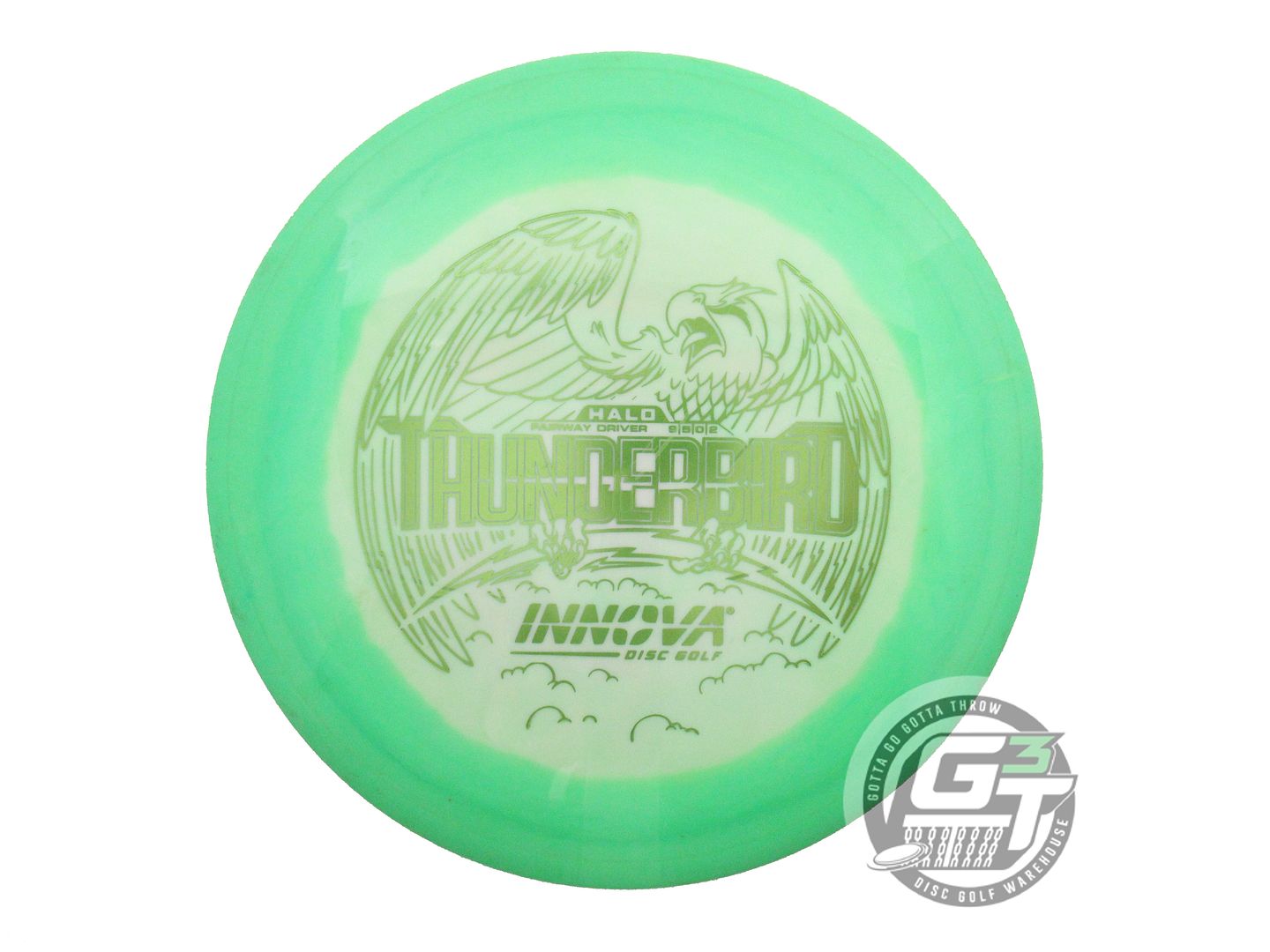 USED Innova Halo Star Thunderbird 171g Green-White Distance Driver Golf Disc