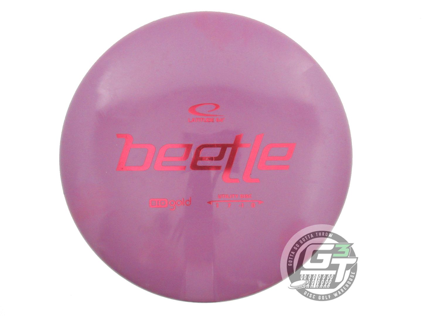 USED Latitude 64 BioGold Beetle 143g Purple Red Foil Putter Golf Disc