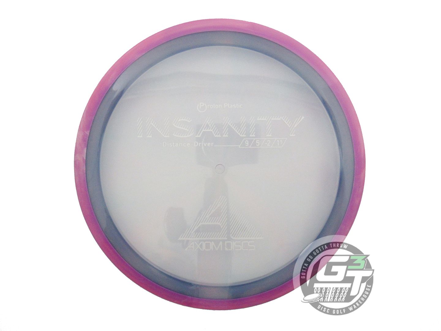 USED Axiom Discs Proton Insanity 156g Sky Blue Pink Rim Distance Driver Disc