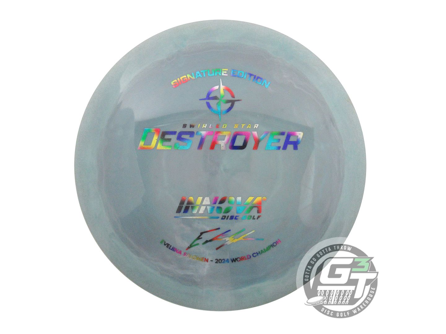 USED Innova [SALONEN 1X] Swirled Star Destroyer 163g Slate Green Driver Disc