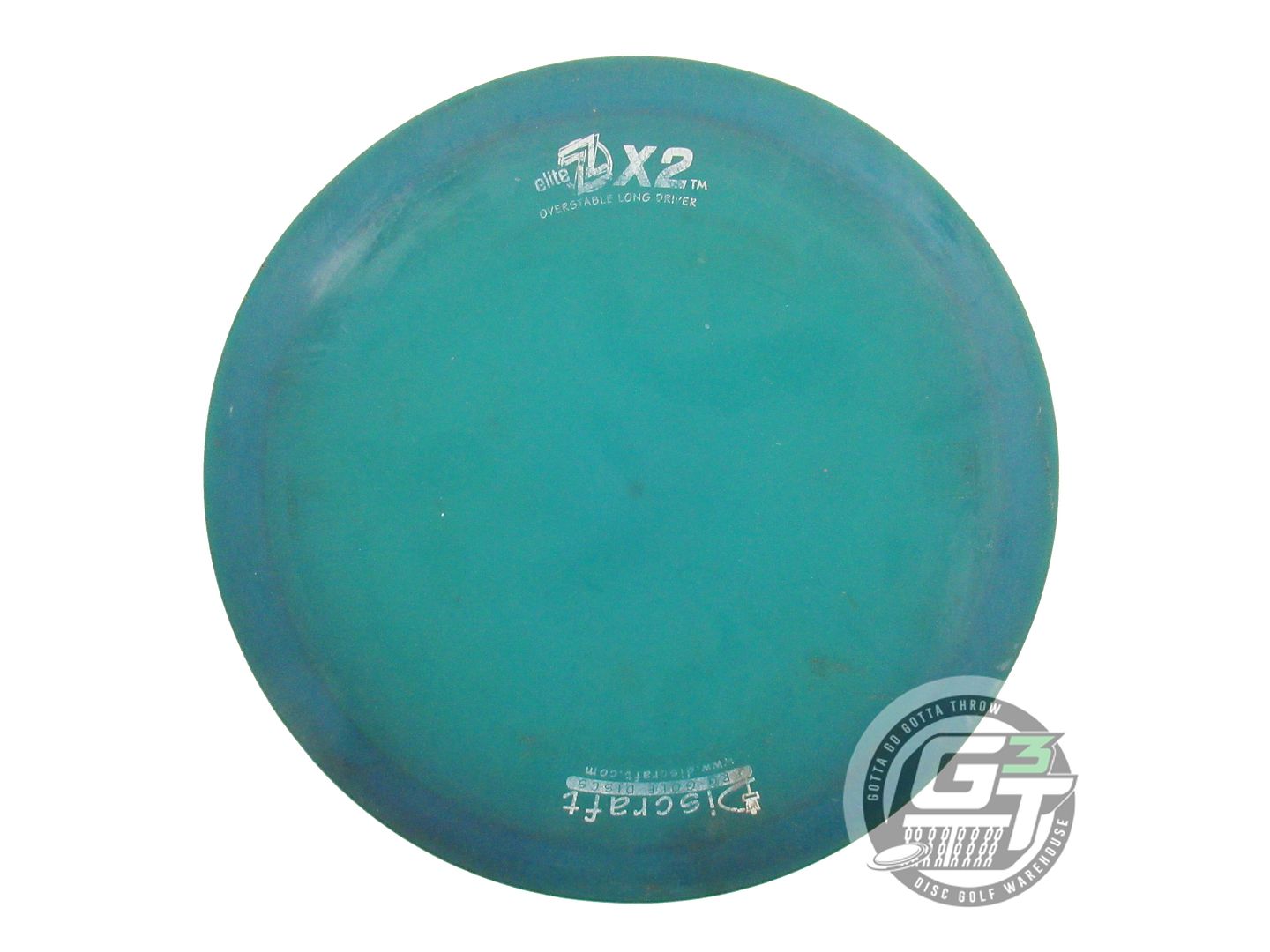 USED Discraft Elite Z XS 174g Teal White Stamp 4 POINTS Distance Driver Disc