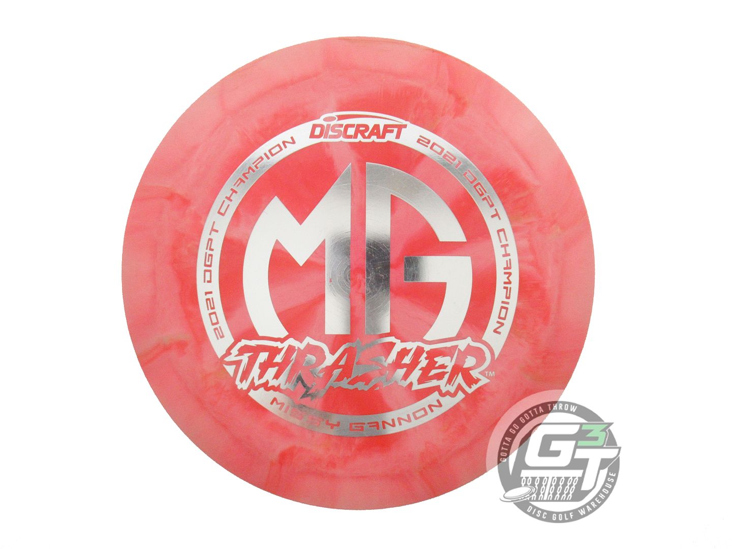 USED Discraft [GANNON] ESP Thrasher 172g Pink Silver Foil Distance Driver Disc