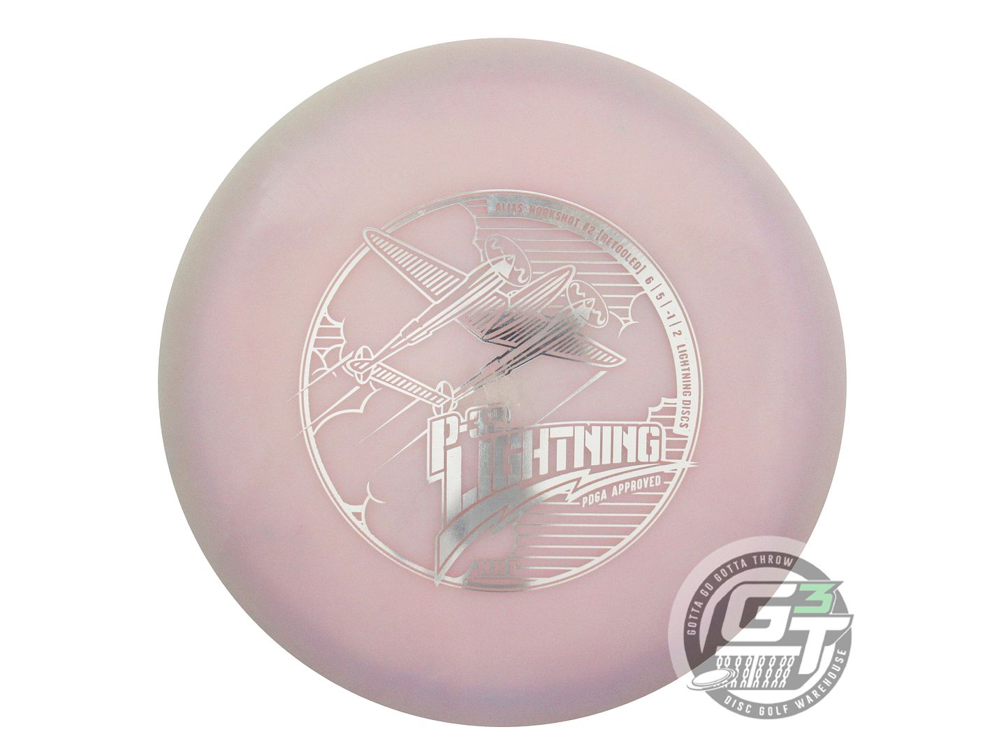 USED Lightning NXT P-38 [RETOOL] #2 Hookshot 175g Lilac Fairway Driver Golf Disc