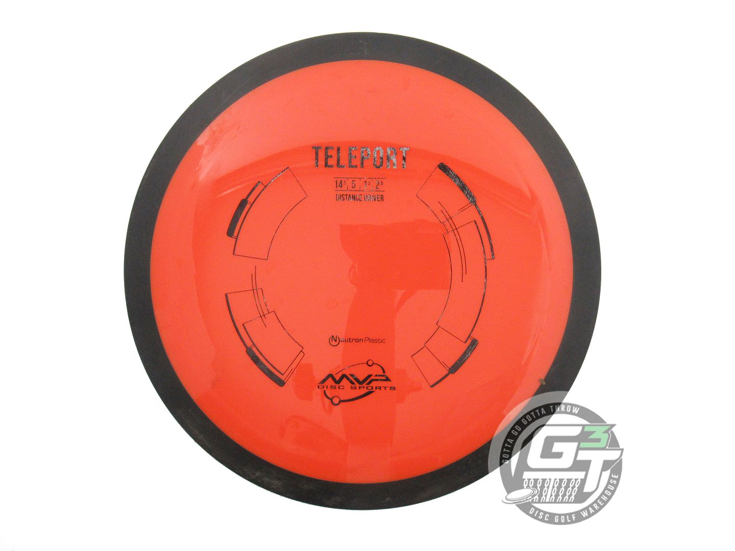 USED MVP Disc Sports Neutron Teleport 173g Orange Distance Driver Golf Disc