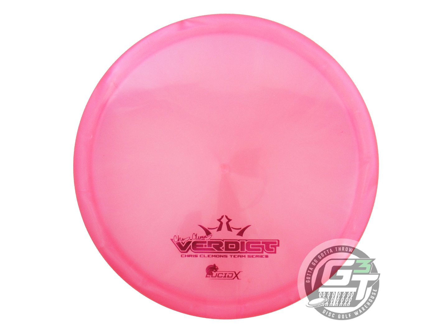 NOS Dynamic Discs [CLEMONS] Chameleon Lucid-X Verdict 179g Pink Midrange Disc