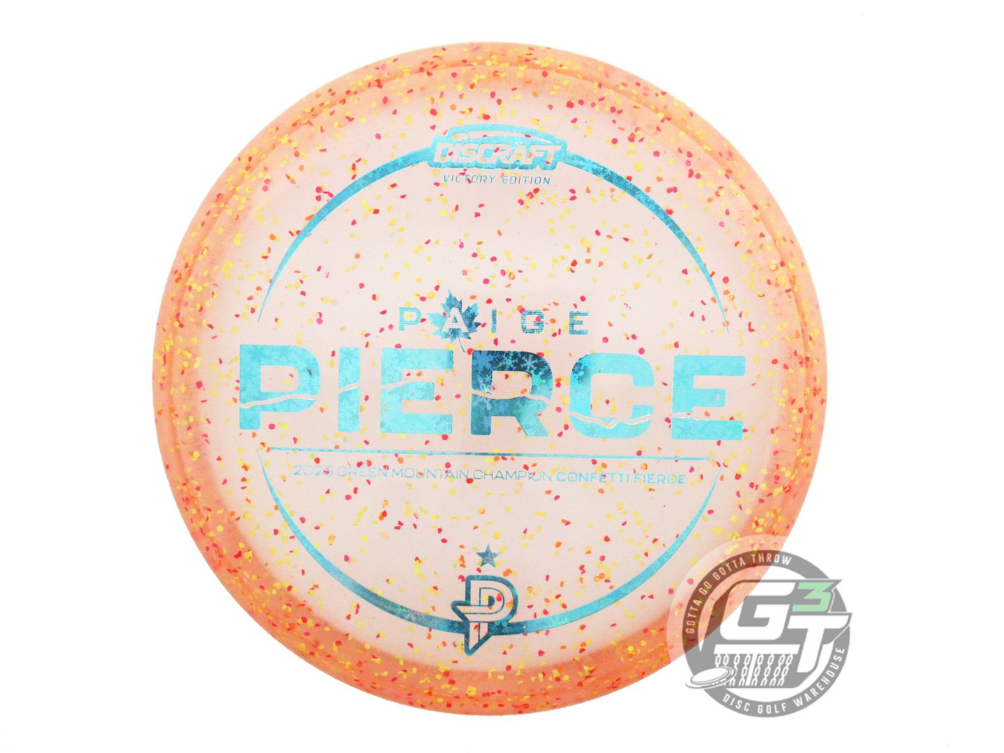 NOS Discraft [PIERCE] GMC Confetti Z Fierce 173g Snowflake Foil Putter Golf Disc