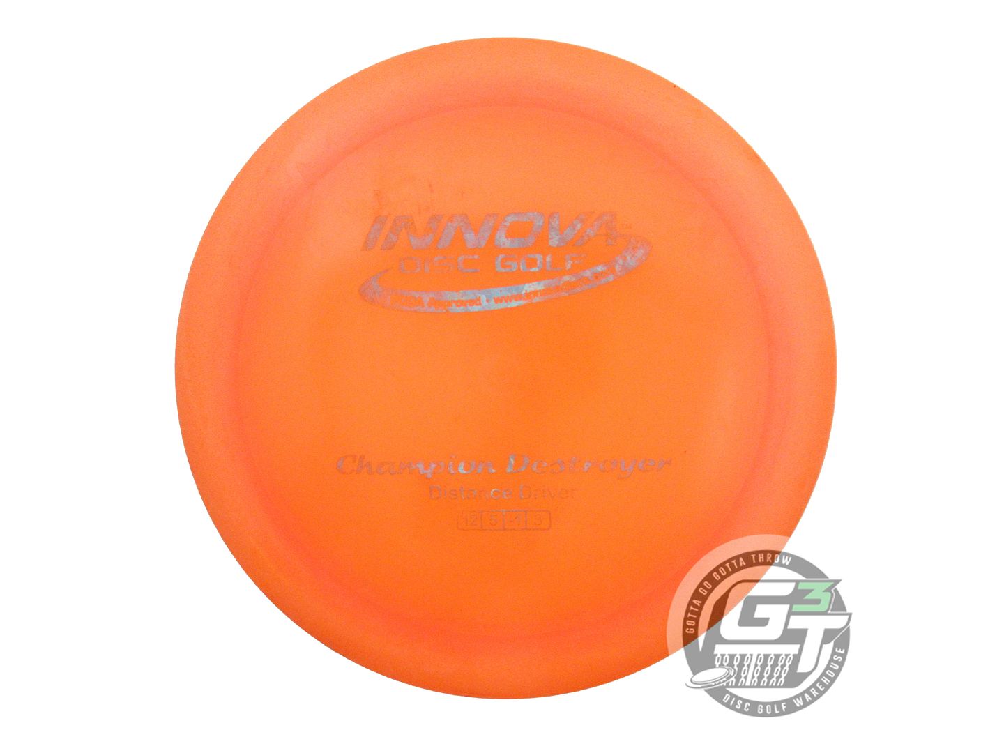 USED Innova Champion Destroyer 172g Orange Teal Shatter Foil Driver Disc