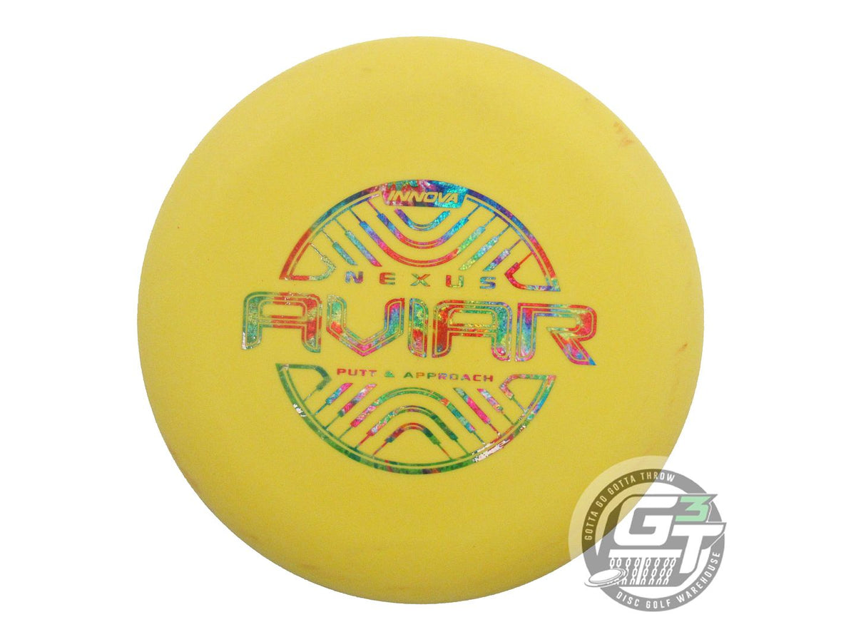 USED Innova Nexus Aviar 175g Yellow Fireworks Foil Putter Golf Disc