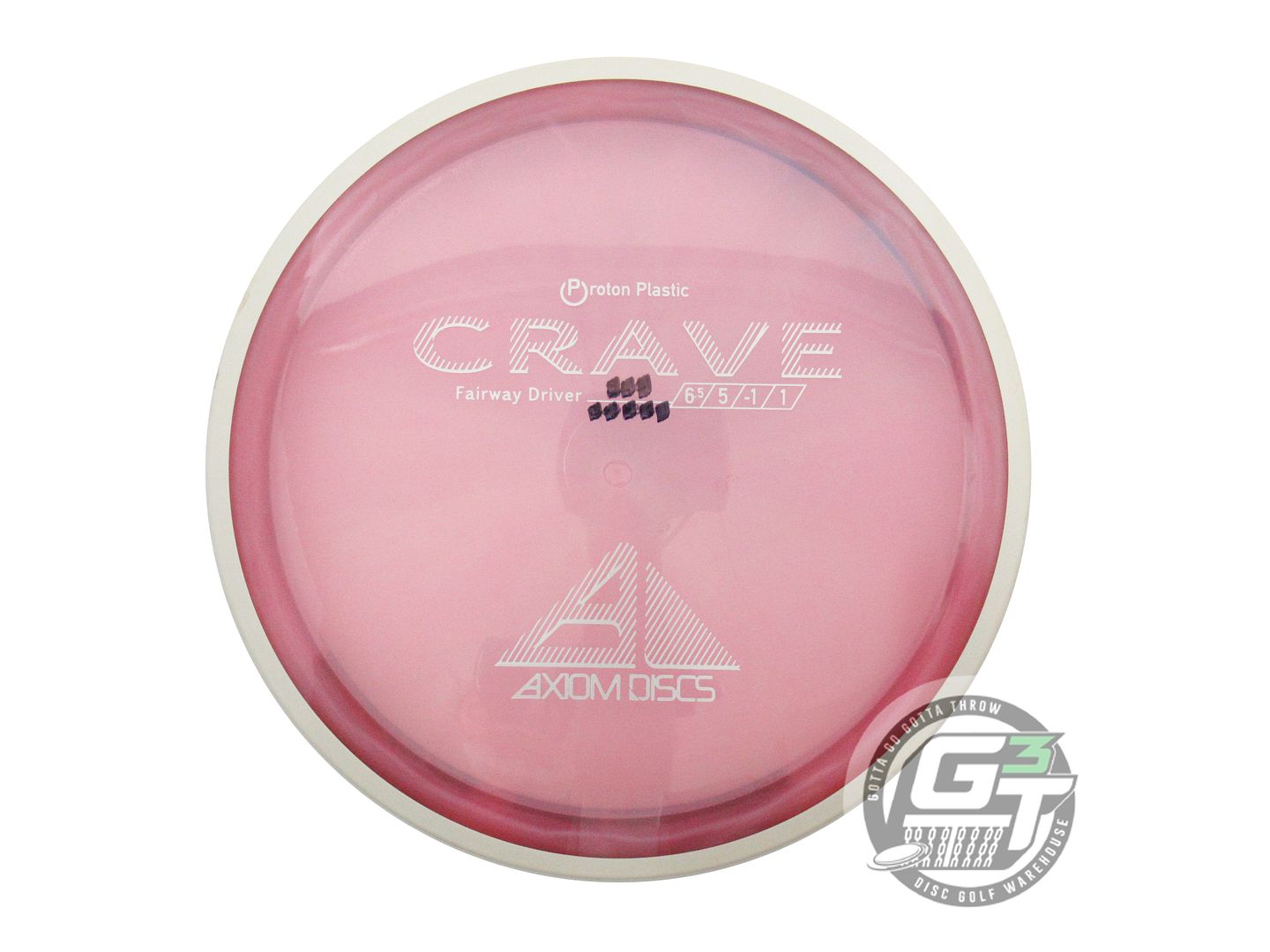 USED Axiom Discs Proton Crave 175g Pink White Rim Fairway Driver Golf Disc