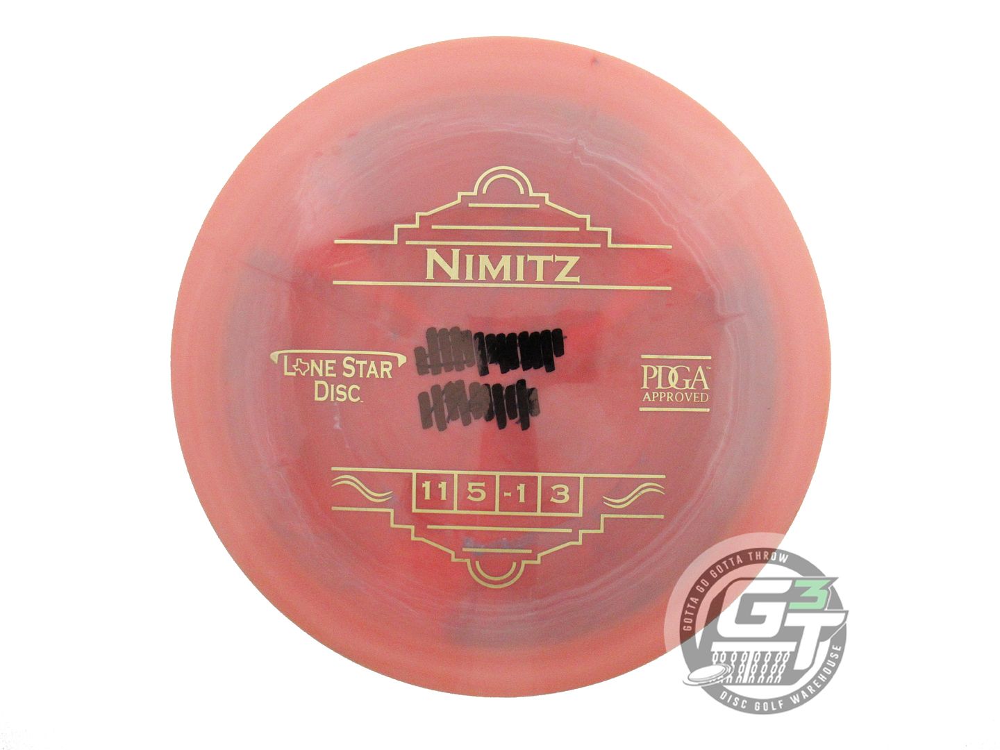 USED Lone Star Alpha Nimitz 173g Pink Gold Stamp Distance Driver Golf Disc