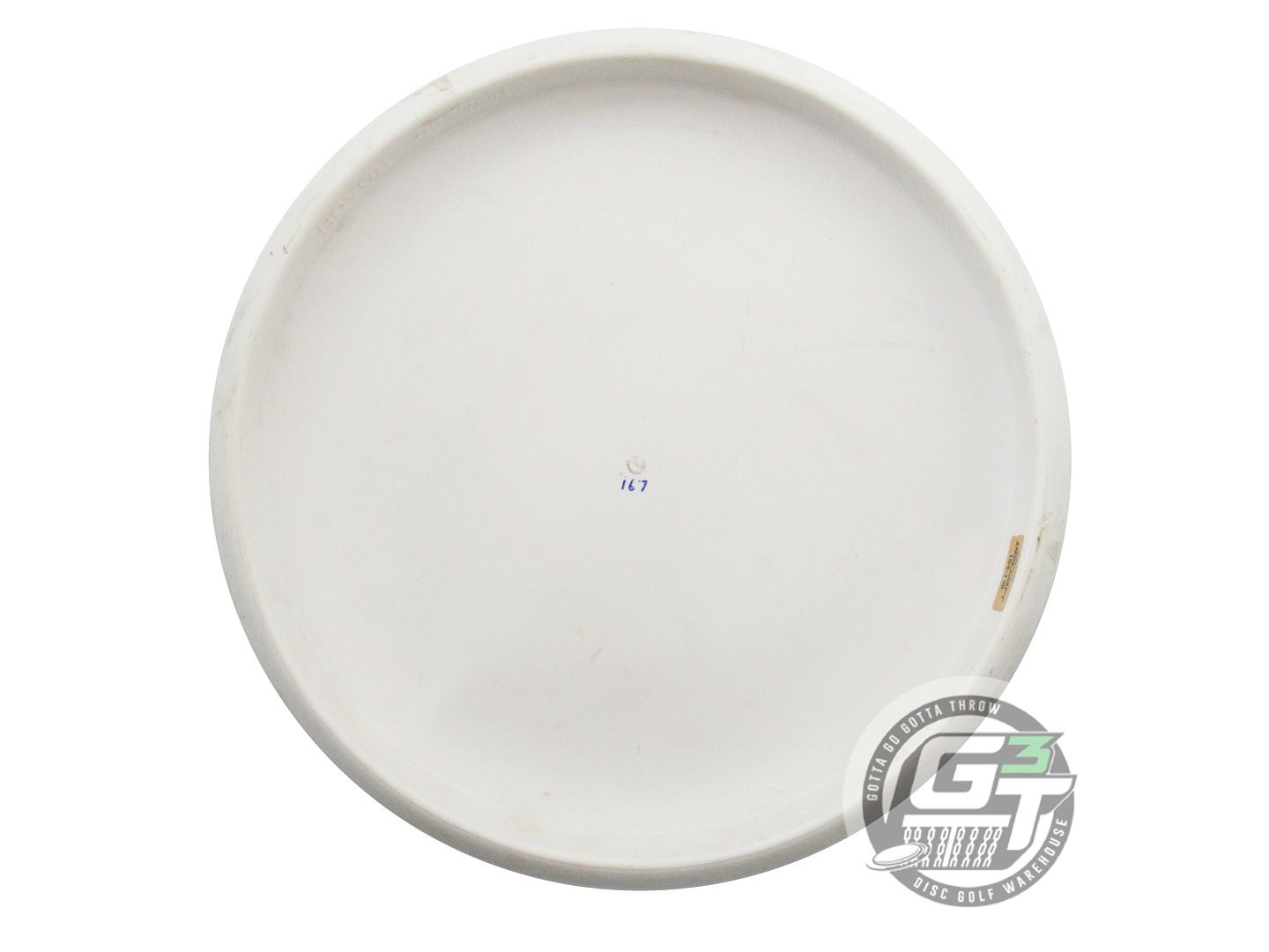 USED Discraft Putter Line Soft Roach 167g White Gold Foil WARPED Putter Disc