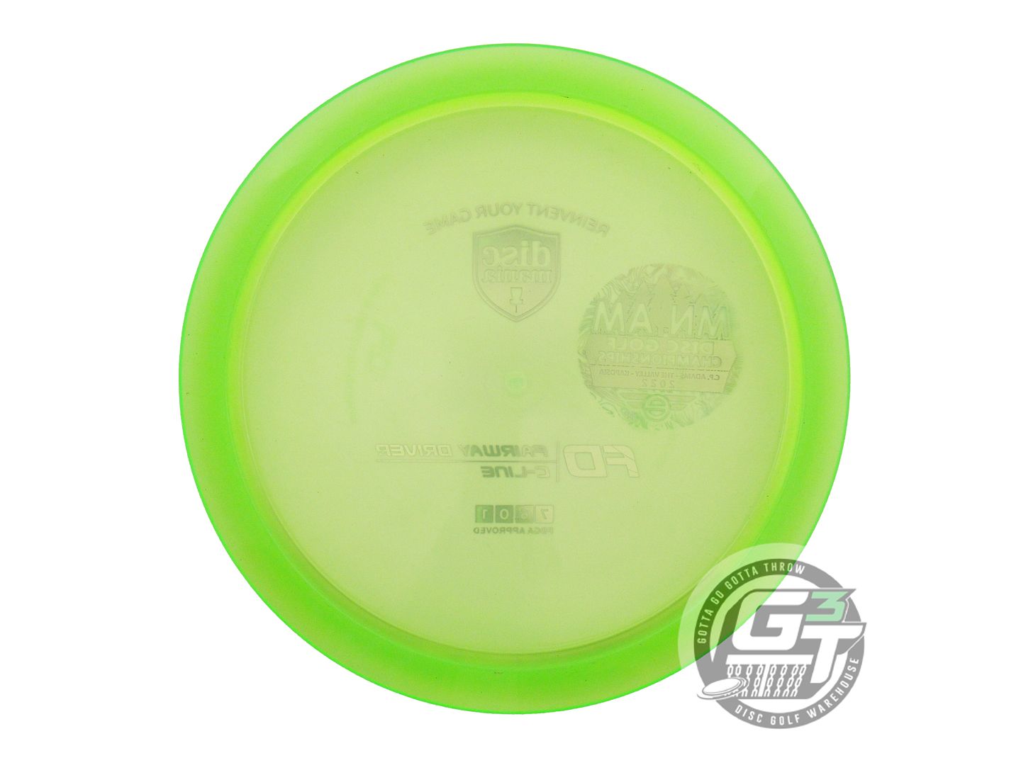USED DiscMania [MN AMDGC] C-Line FD 175g Lime Purple Foil Fairway Driver Disc