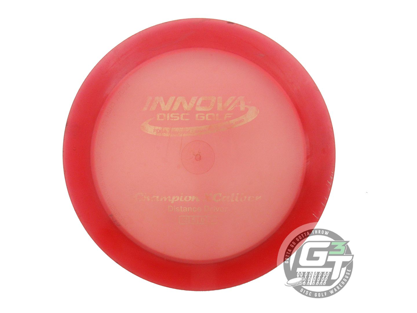 USED Innova Champion Xcaliber 174g Red Gold Foil Distance Driver Golf Disc