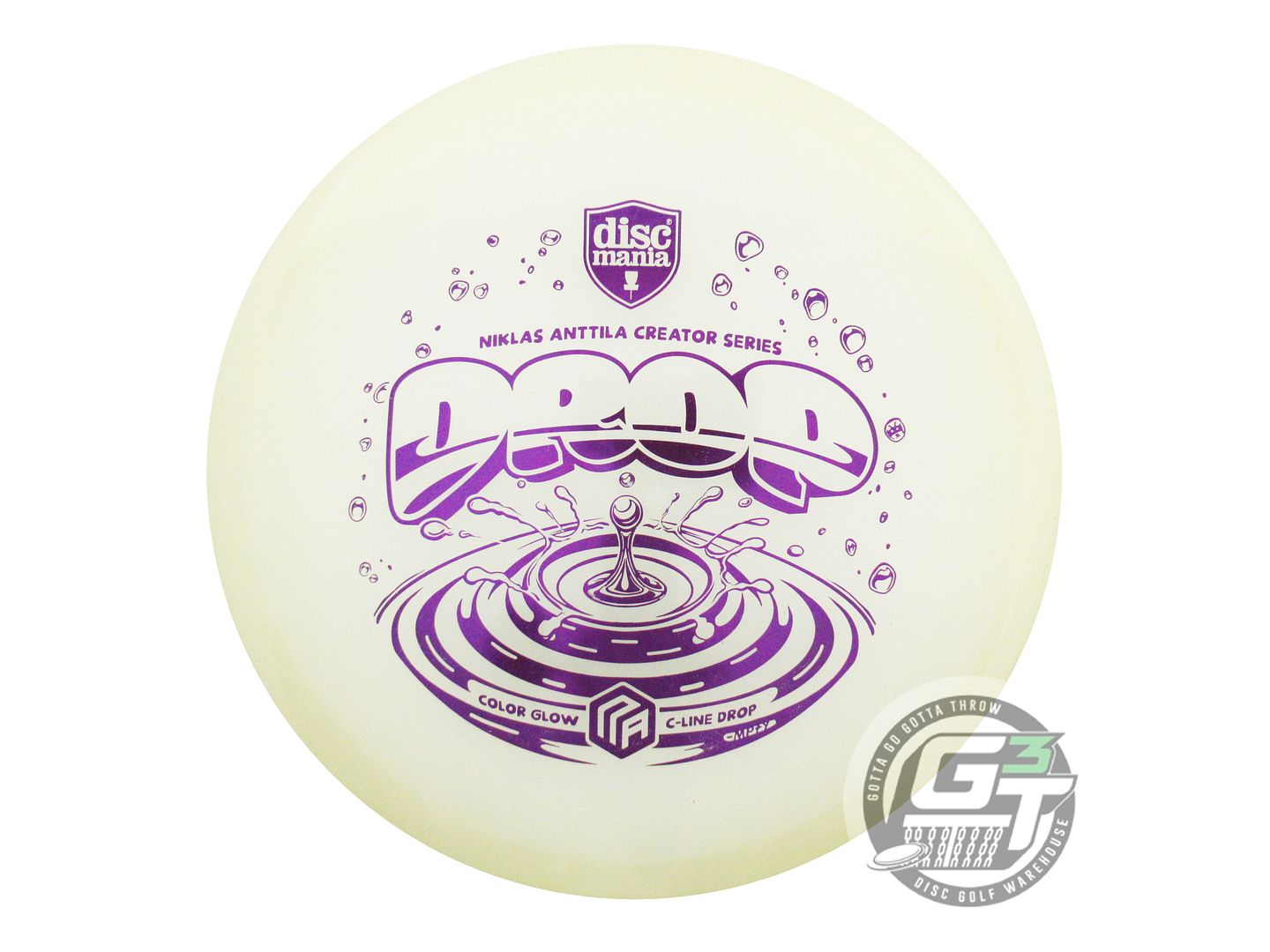 USED DiscMania [ANTTILA] Glow C-Line Drop 175g Purple Foil Putter Golf Disc