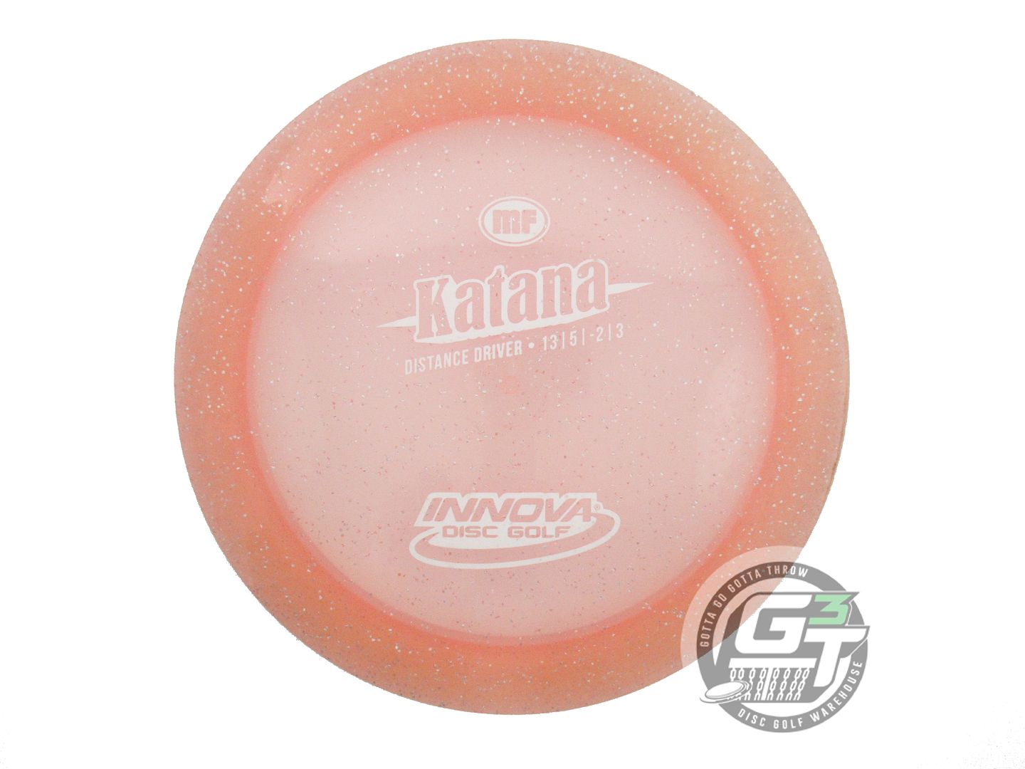 USED Innova Metal Flake Champion Katana 175g Peach White Stamp Driver Golf Disc
