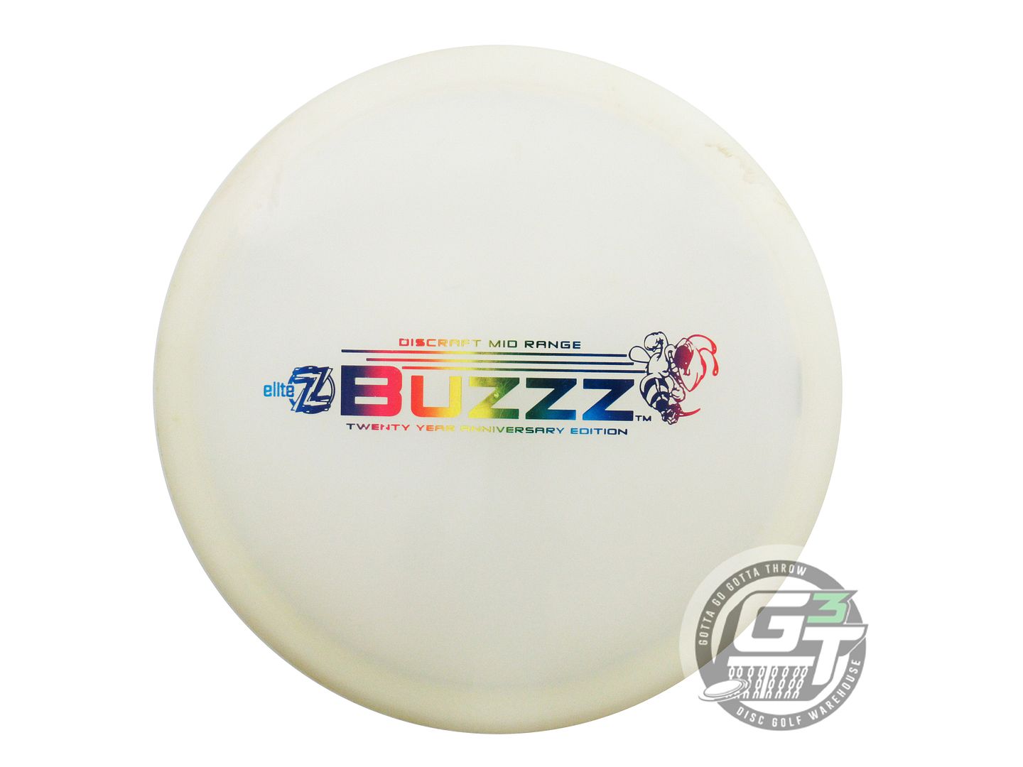 USED Discraft [20 YEAR] Z Buzzz 178g White Rainbow Foil Midrange Disc