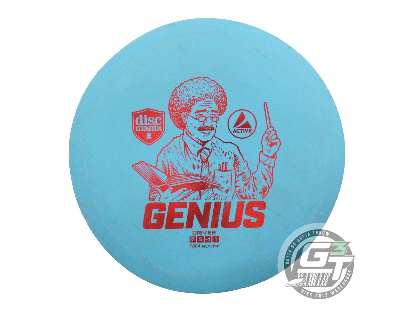USED DiscMania Active Base Genius 170g Teal Red Foil Fairway Driver Golf Disc