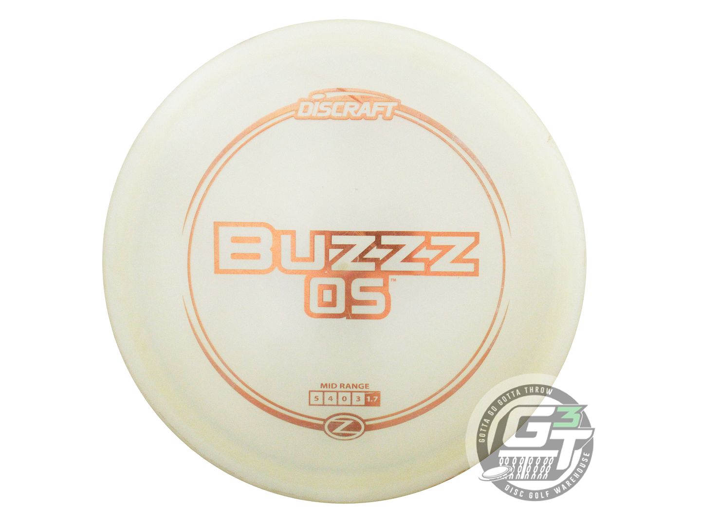 USED Discraft Z Buzzz OS 178g White Copper Foil Midrange Golf Disc