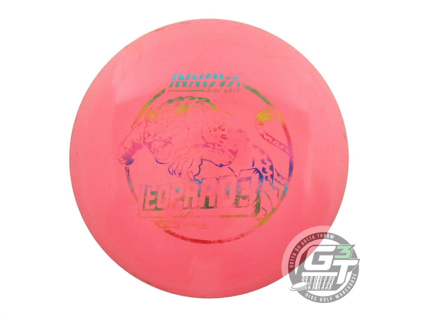 USED Innova Star Leopard3 174g Pink Rainbow Foil Fairway Driver Golf Disc