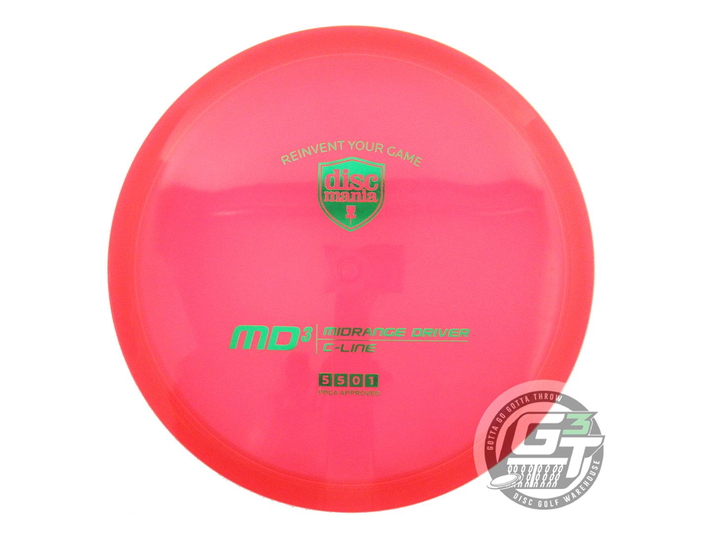 NOS DiscMania C-Line MD3 177g Red Green Foil Midrange Golf Disc