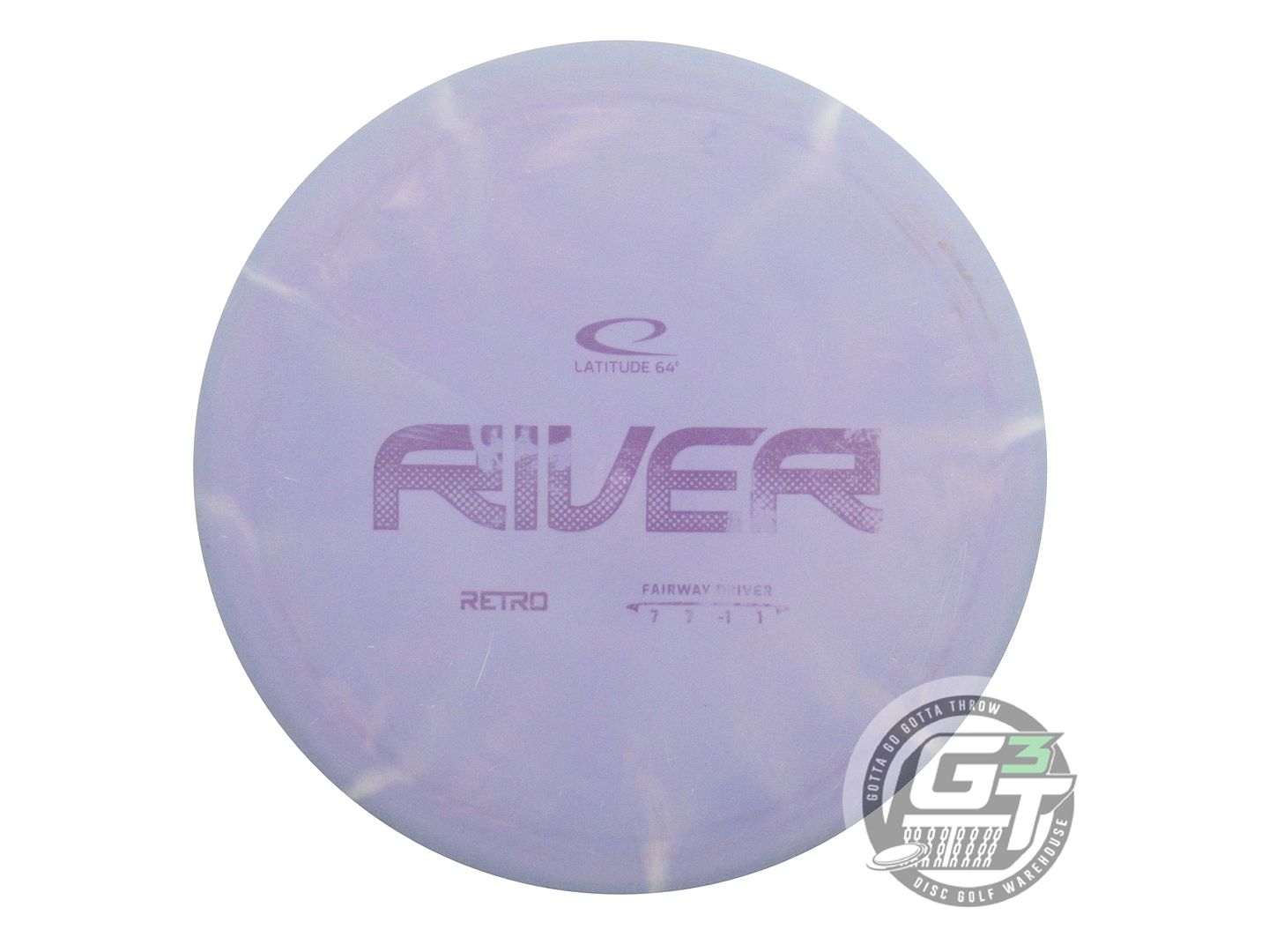 USED Latitude 64 Retro Burst River 174g Lilac Purple Stamp Fairway Driver Disc