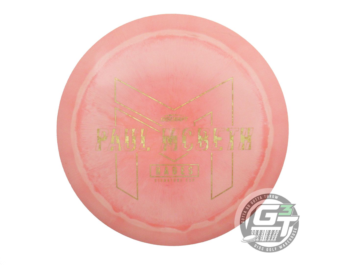 USED Discraft [McBETH] ESP Hades 160g Pink Gold Heart Foil Driver Golf Disc