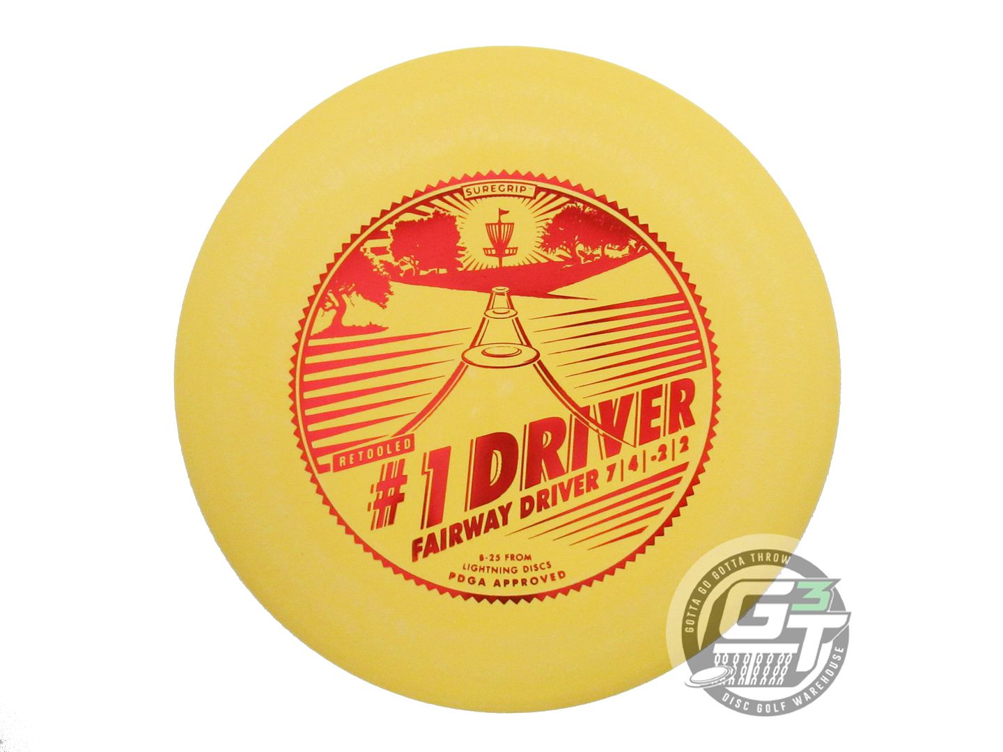Lightning Sure Grip #1 Driver [Retool] Fairway Driver Golf Disc (Individually Listed) - Gotta Go Gotta Throw