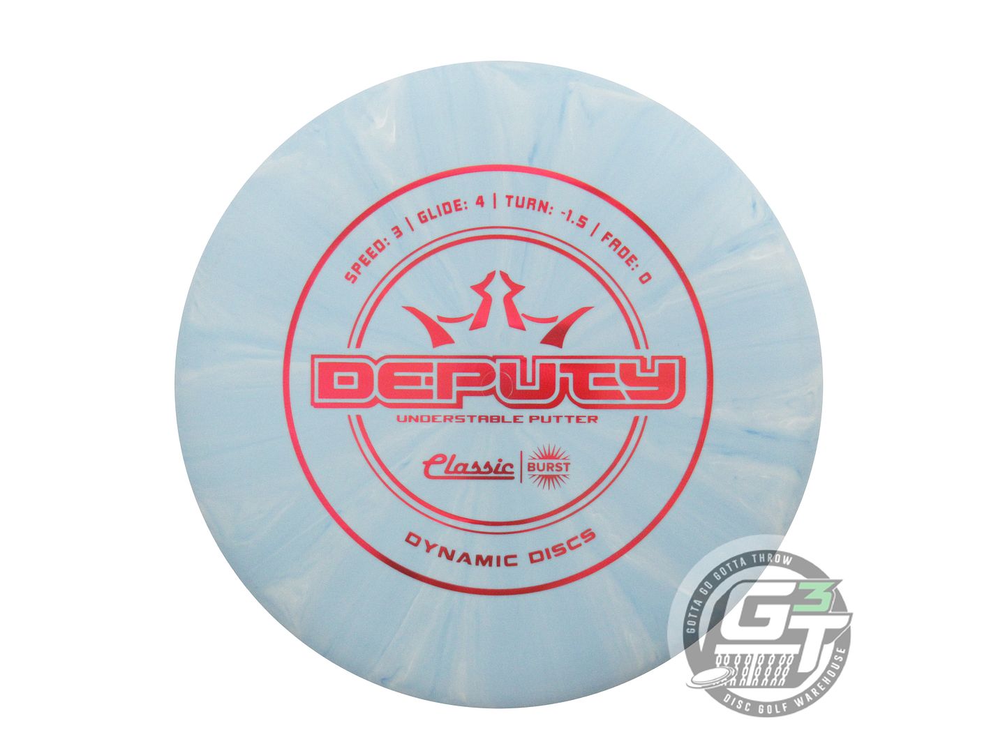 Dynamic Discs Classic Line Burst Deputy Putter Golf Disc (Individually Listed)