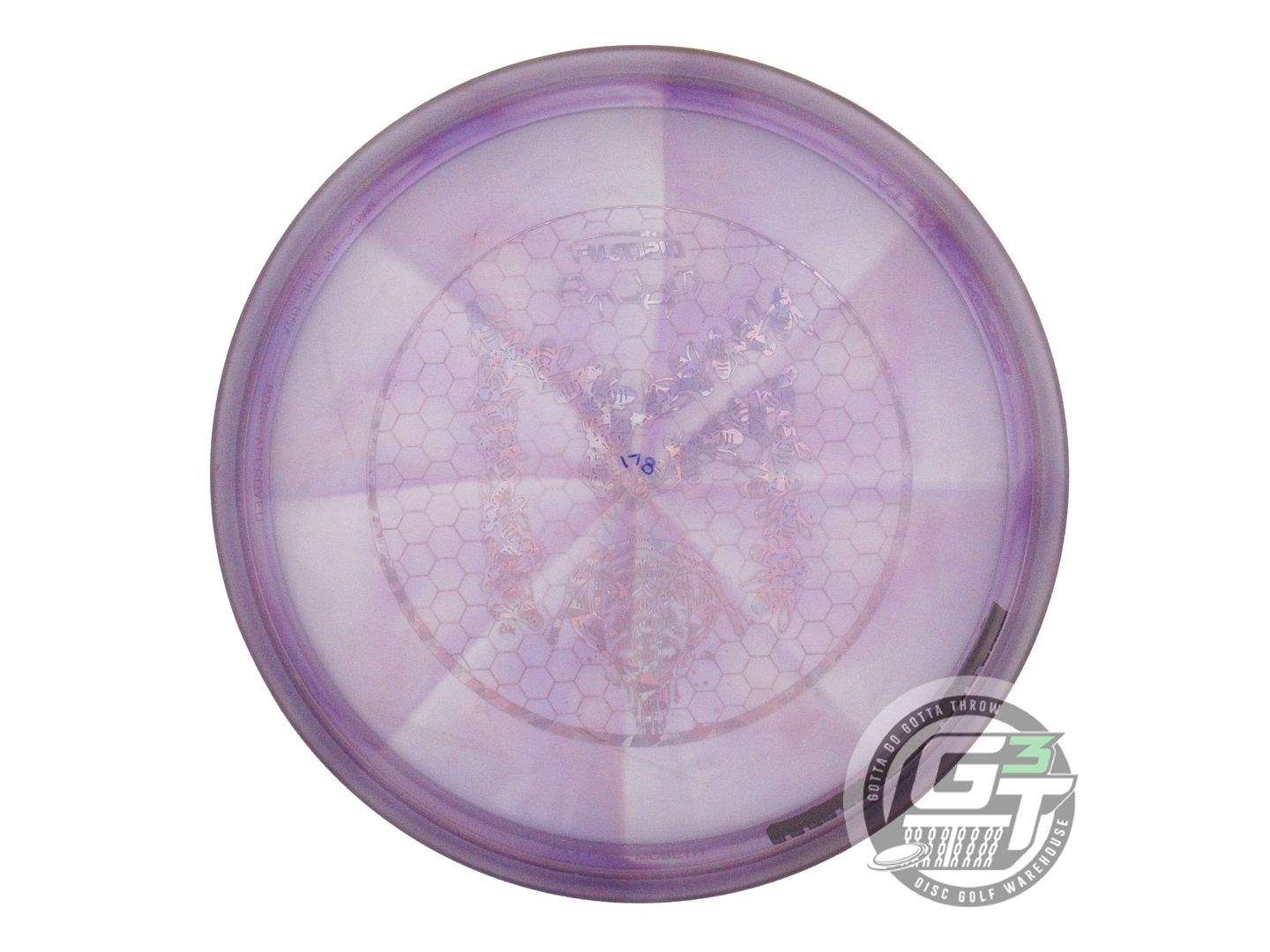 USED Discraft [McBETH] Swirl Z Malta 178g Purple Gold Shatter Midrange Golf Disc