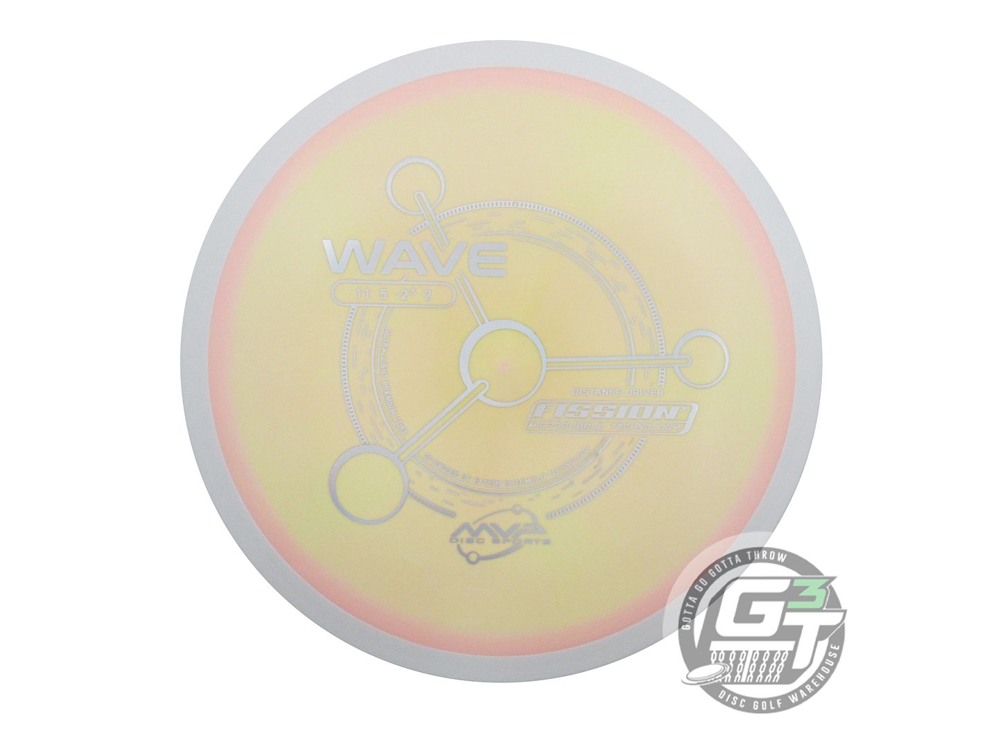 USED MVP Disc Sports Fission Wave 163g Pink-Peach Distance Driver Golf Disc