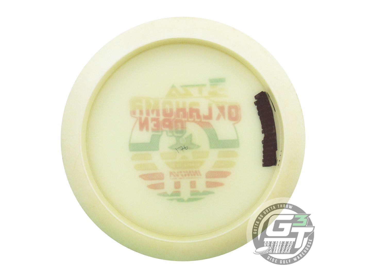 USED Innova Champion Glow Gorgon 176g Cream Rasta Foil Distance Driver Golf Disc
