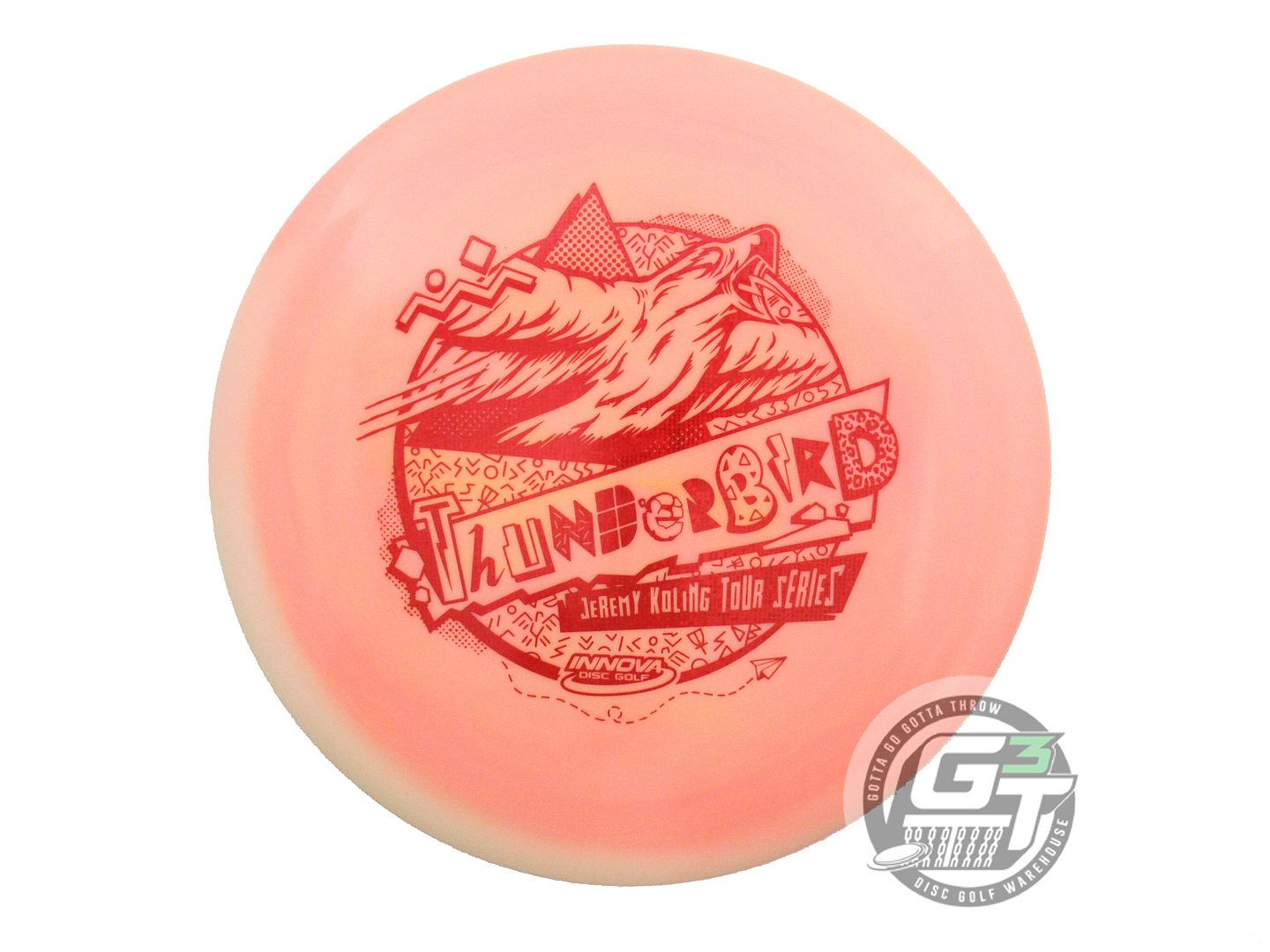 NOS Innova [KOLING] Star Thunderbird 173g Peach Red Matrix Foil Driver Golf Disc