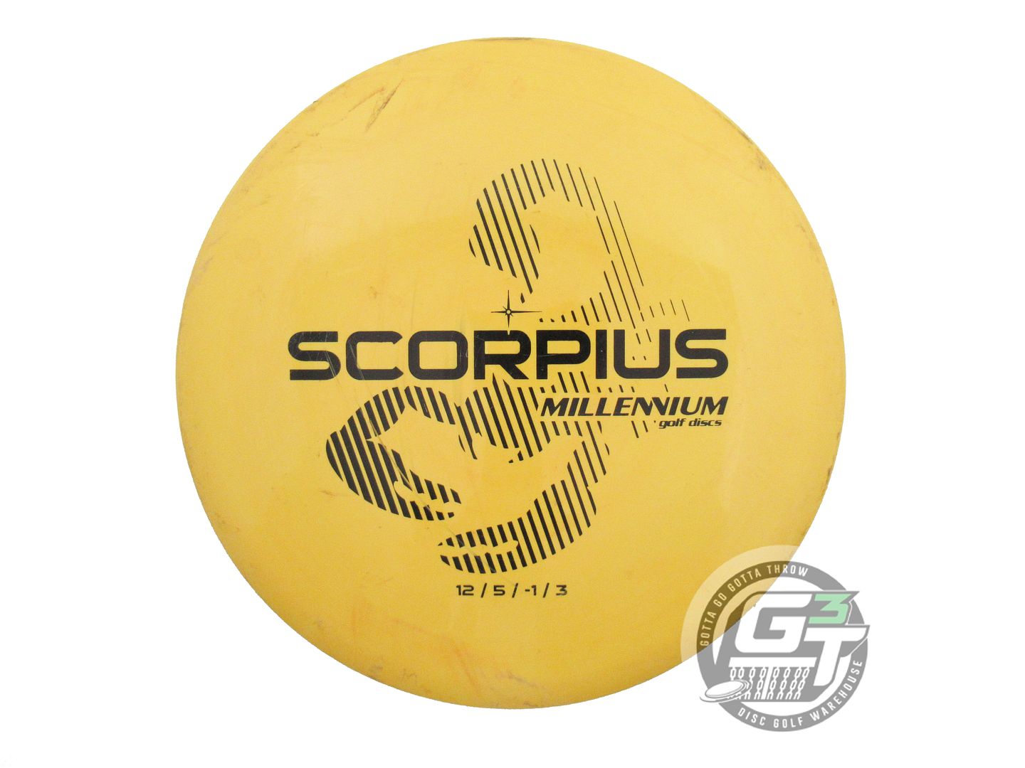 USED Millennium Standard Scorpius 171g Yellow Black Stamp Distance Driver Disc