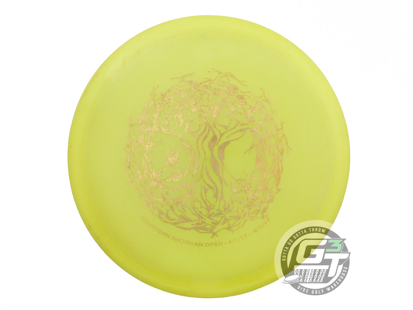 USED Discraft Z Buzzz 179g Yellow Gold Heart Foil Midrange Golf Disc