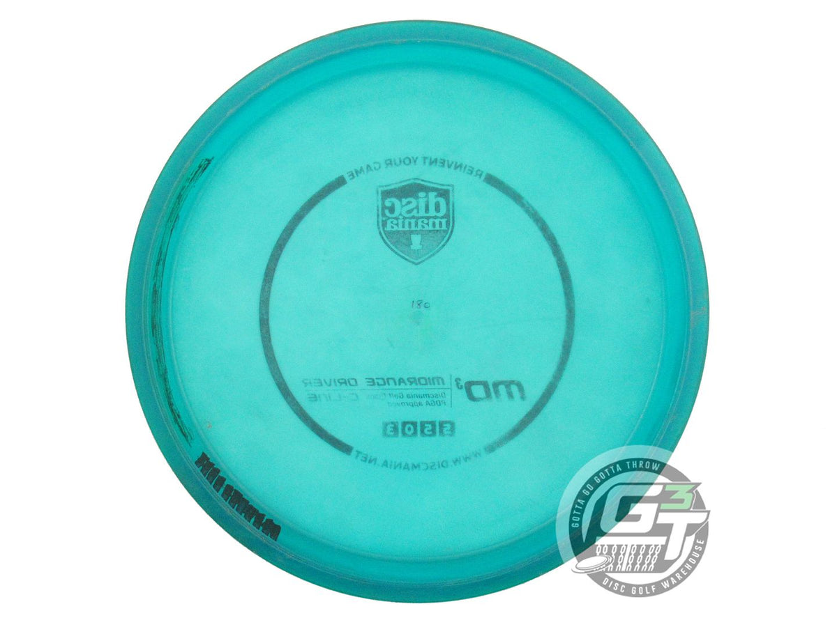 USED DiscMania C-Line MD3 180g Teal Black Stamp Midrange Golf Disc