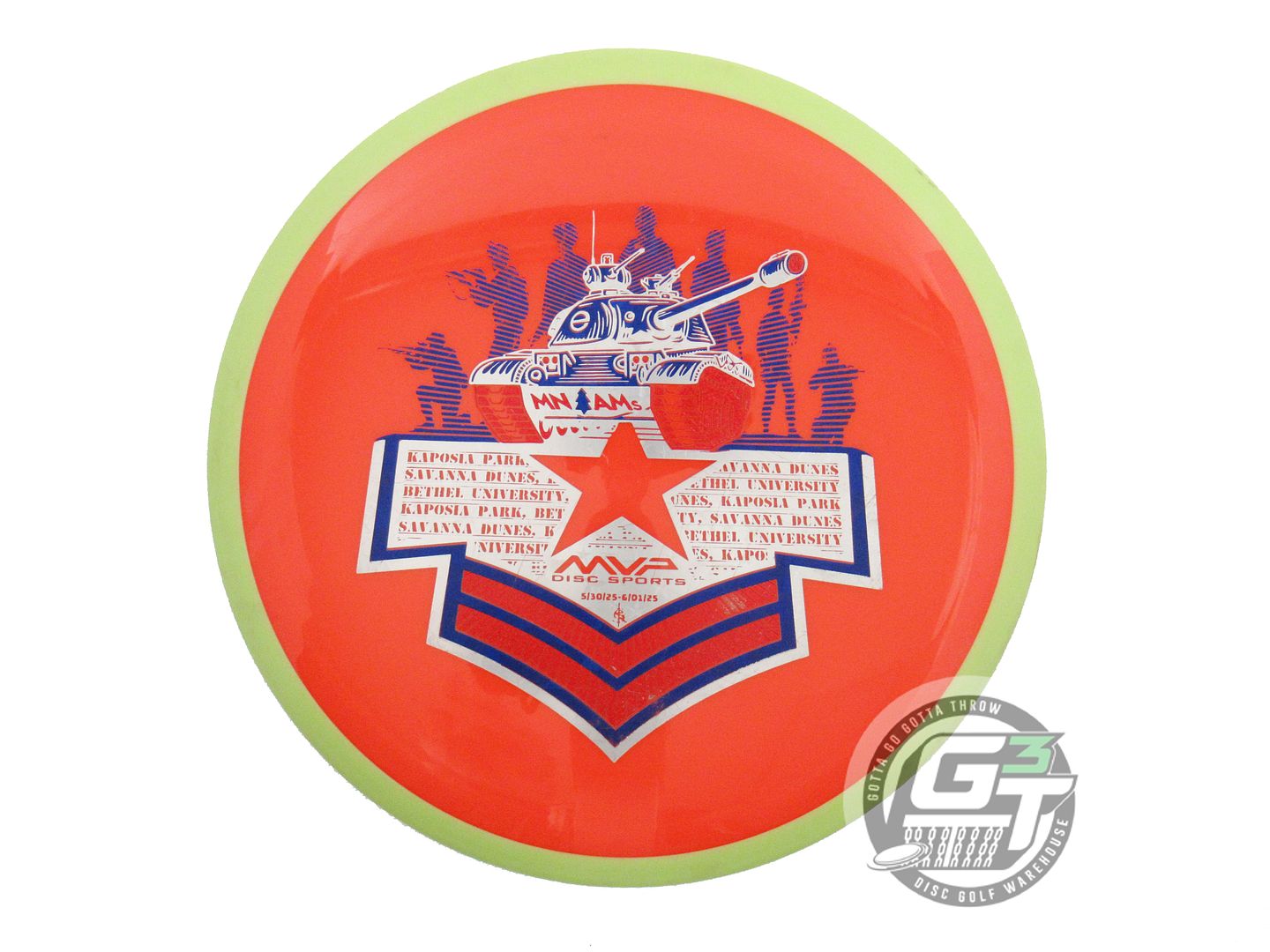 USED Axiom Discs Neutron Virus 171g Orange Lime Rim Distance Driver Golf Disc