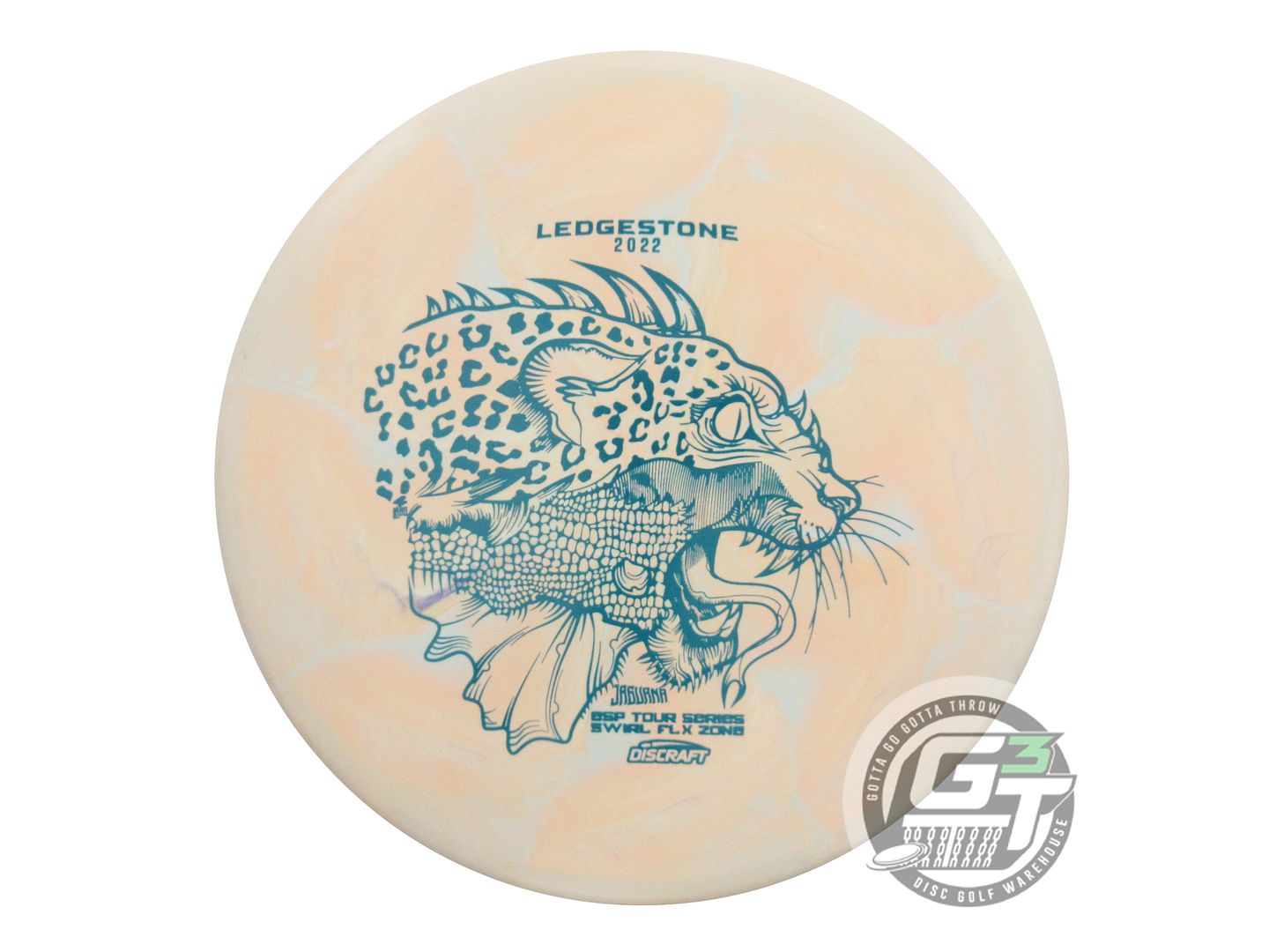 NOS Discraft [LEDGESTONE] ESP FLX Zone 174g Peach-Seafoam Putter Golf Disc