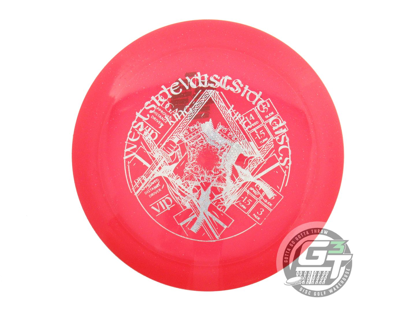 USED Westside Discs X-OUT VIP King 175g Red Distance Driver Golf Disc