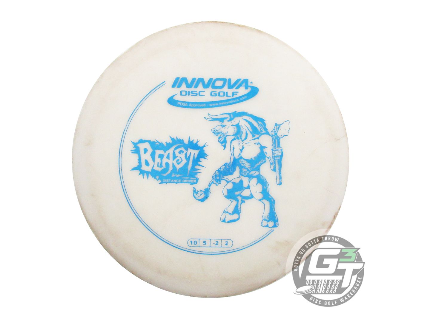 USED Innova DX Beast 157g White Teal Stamp Distance Driver Golf Disc