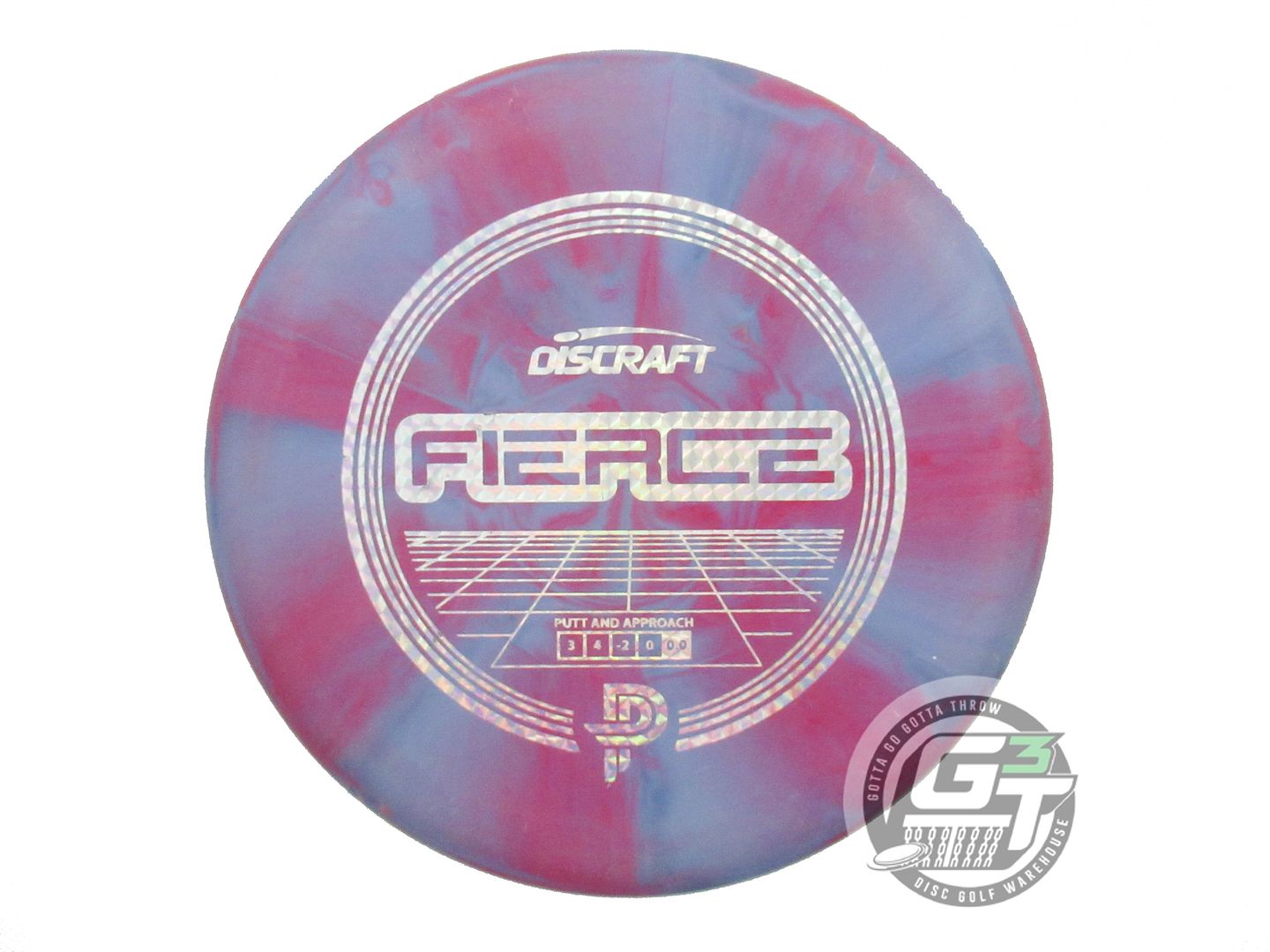 USED Discraft [PIERCE] Jawbreaker Fierce 173g Purple-Blue Putter Golf Disc