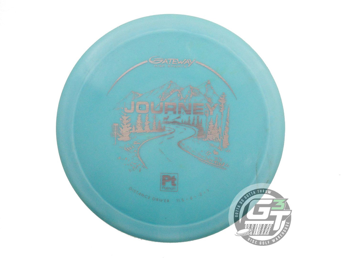 USED Gateway Platinum Journey 176g Teal Gray Laser Foil Distance Driver Disc